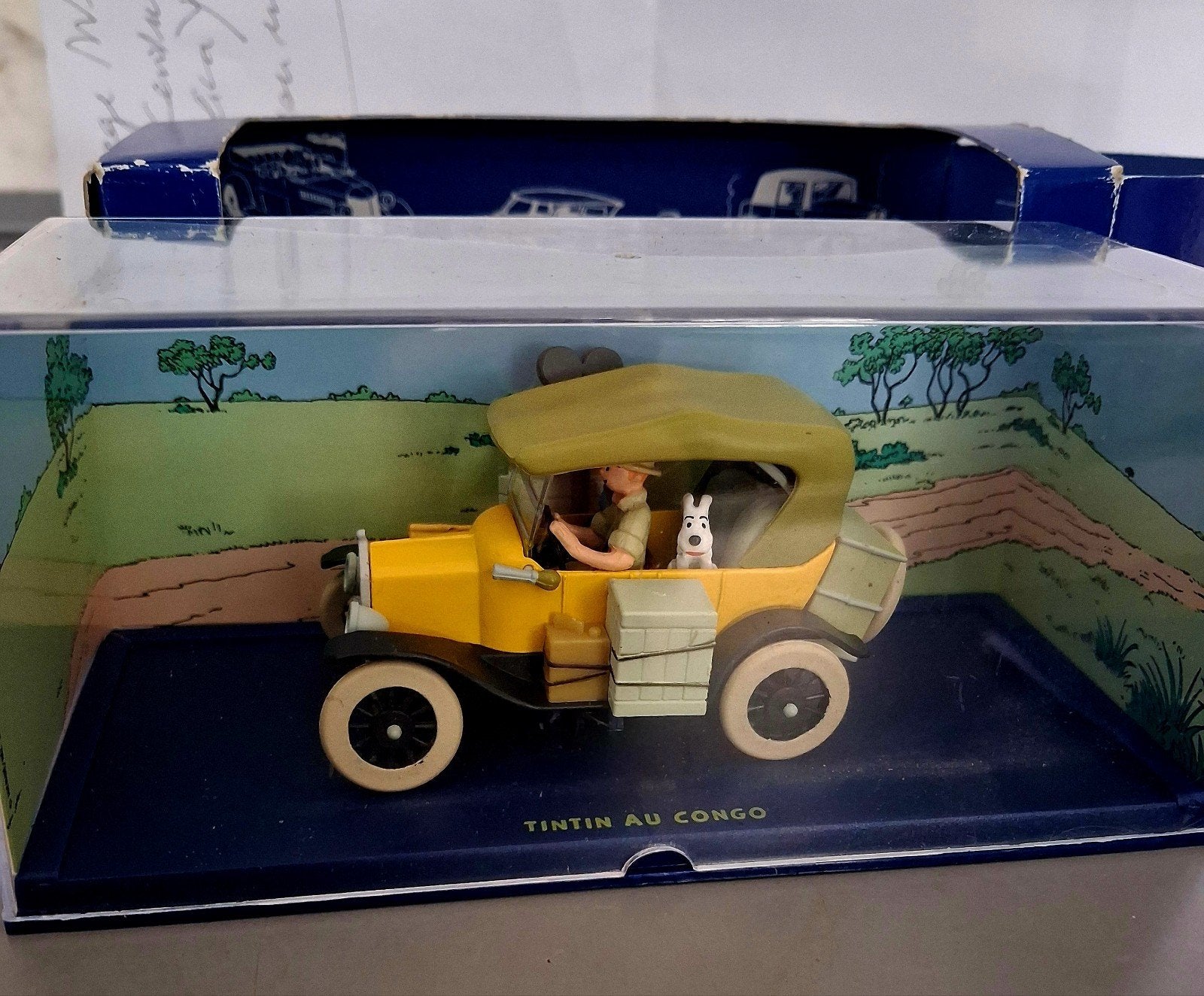 Kuifje en Bobby,Tintin au congo,Ford model T,atlas specifiek, Ophalen of Verzenden, Kuifje, Zo goed als nieuw, Beeldje of Figuurtje