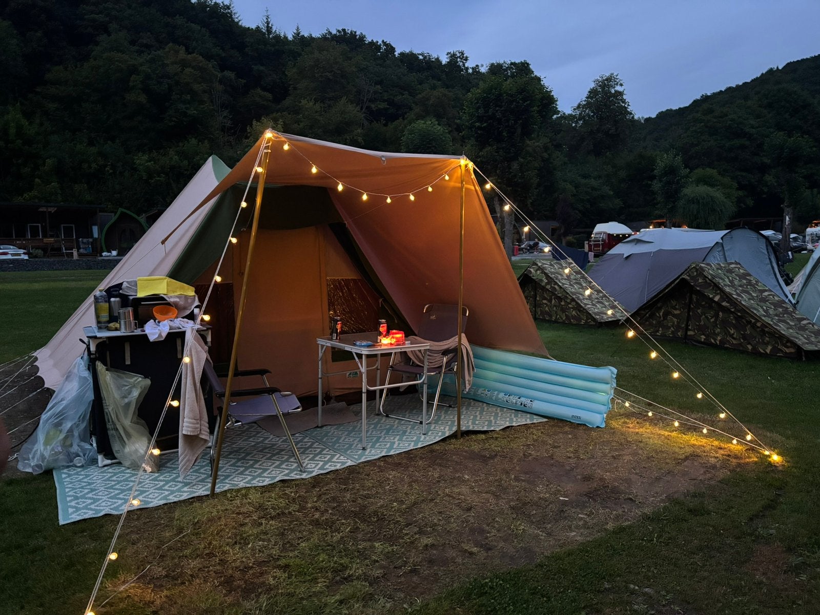 Stevig katoenen tent De Vrijbuijter Japio, Ophalen, Gebruikt, Tot en met 4