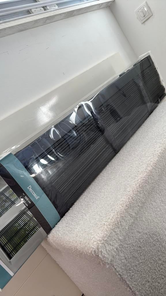 Decosol Jaloezie Hout Zwart NIEUW 100x220cm 50mm, 200 cm of meer, Zwart, Nieuw, 50 tot 100 cm