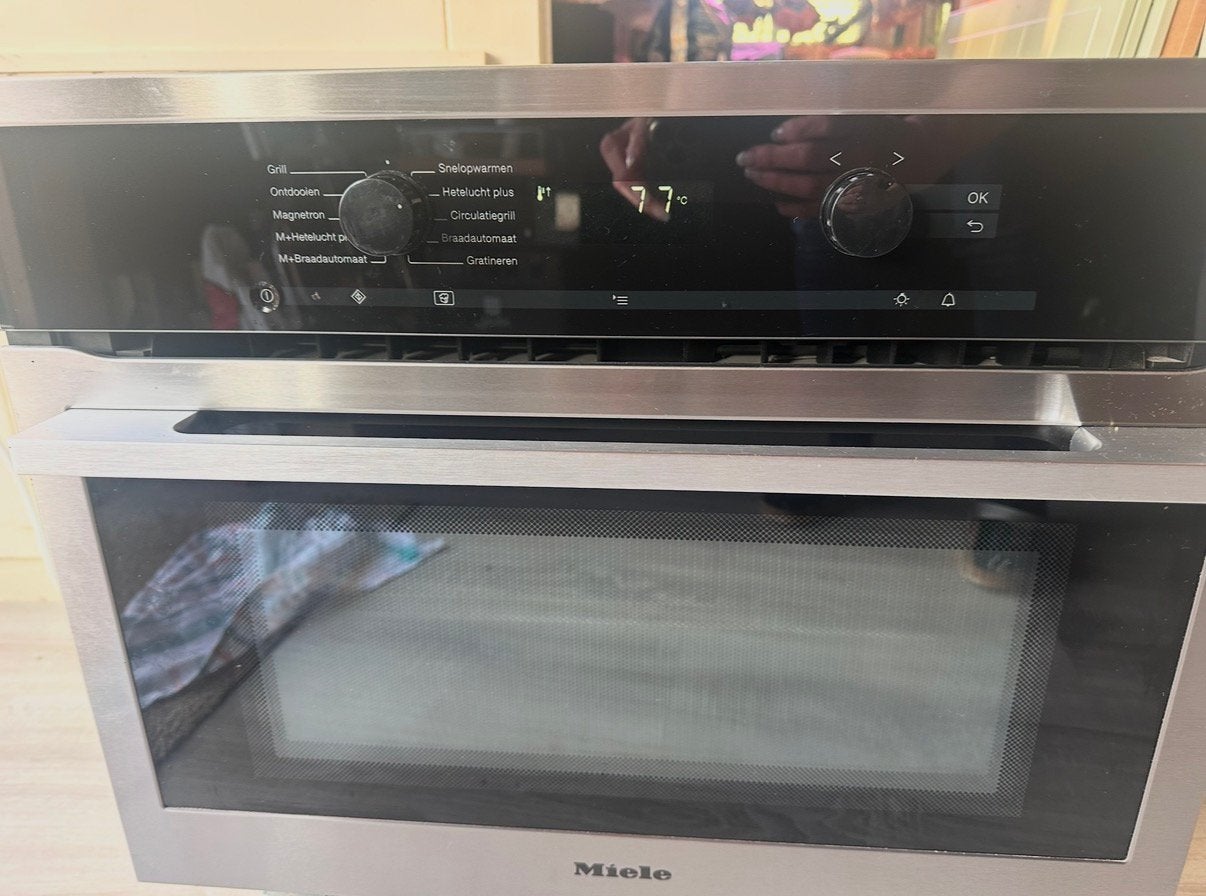 Zeer mooie inbouw MIELE combi-oven magnetron H6100BM, Witgoed en Apparatuur, Ophalen, Minder dan 45 cm, Inbouw, Miele