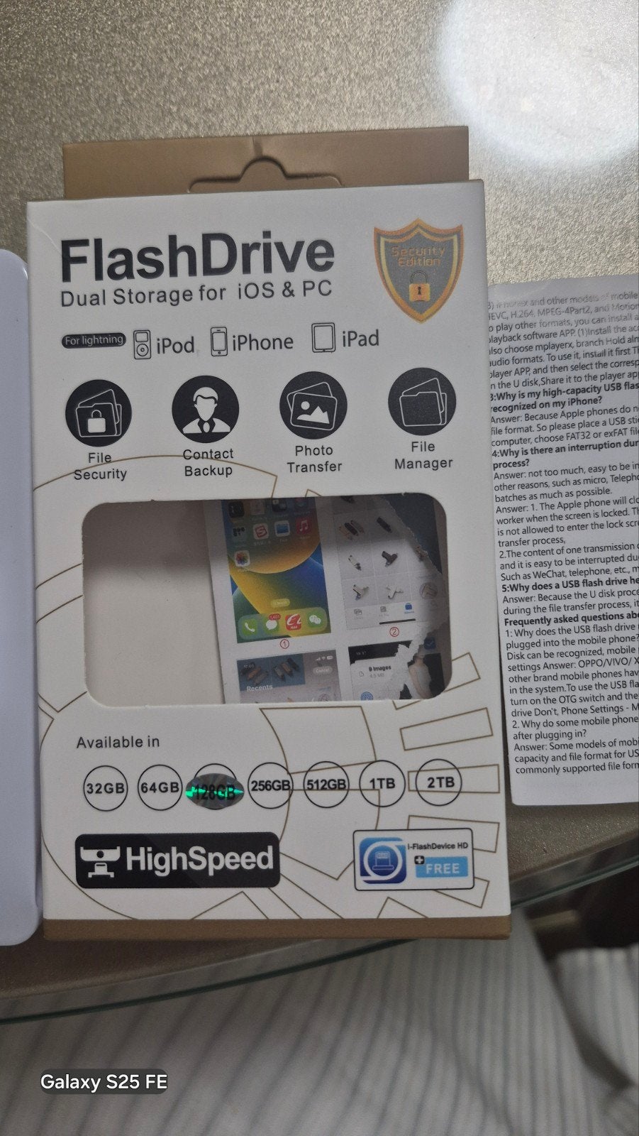 Foto 3 van FlashDrive Dual Opslag voor iOS & PC - 32GB