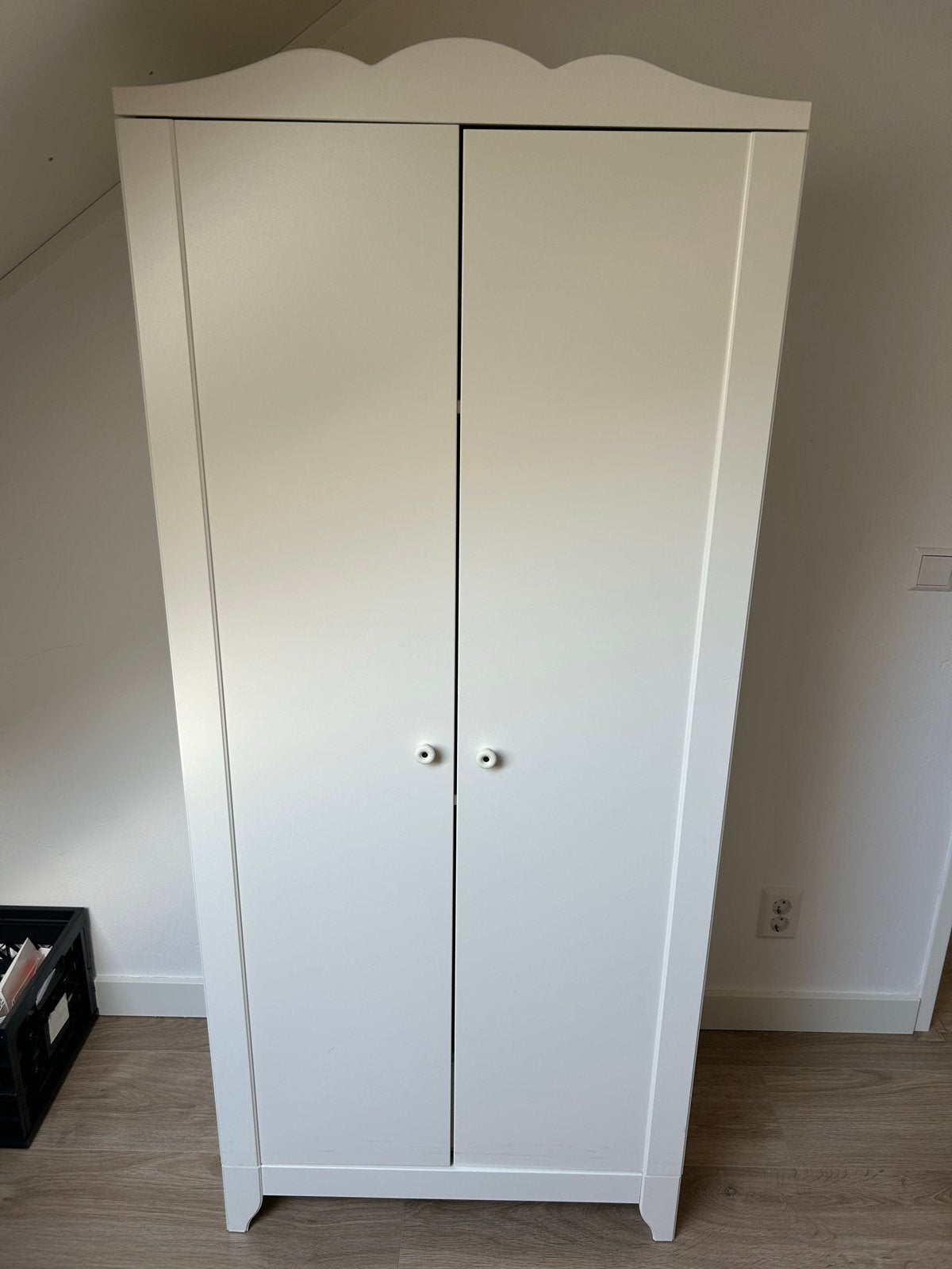 Witte kast met planken - 175x75x50 cm, Huis en Inrichting, Kasten | Kledingkasten, Ophalen, Gebruikt, 50 tot 100 cm, 150 tot 200 cm