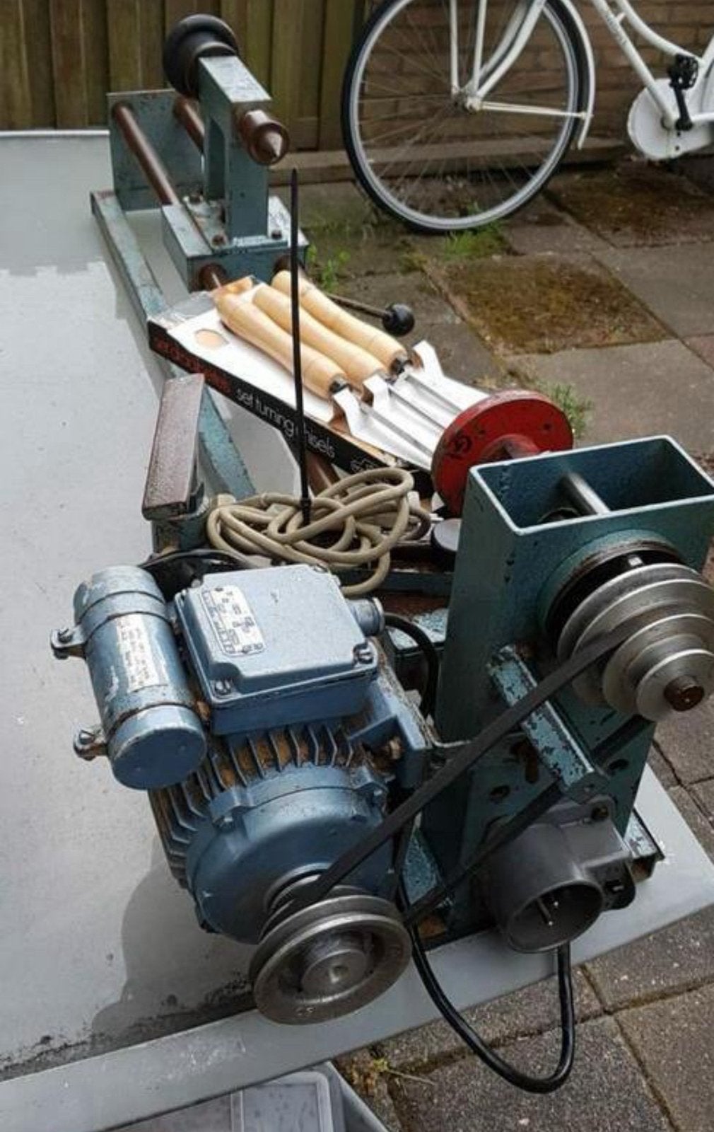 Aangeboden houtendraaibank, Doe-het-zelf en Verbouw, Ophalen of Verzenden, Zo goed als nieuw, Elektromotor