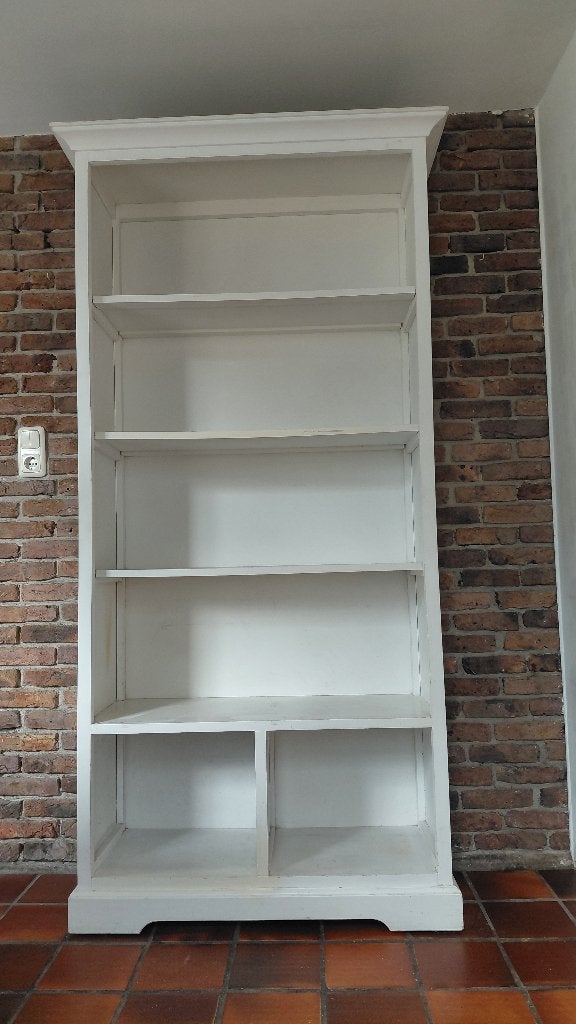 Open kast hout, wit, Huis en Inrichting, Kasten | Boekenkasten, Ophalen, Met plank(en), Gebruikt, 100 tot 150 cm