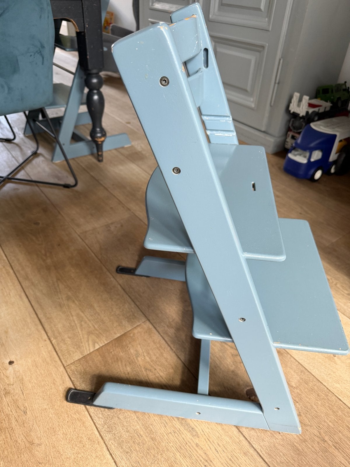 Stokke Tripp Trapp meegroeistoel - Grijs, Ophalen, Gebruikt, Meegroeistoel, Aanschuifbaar