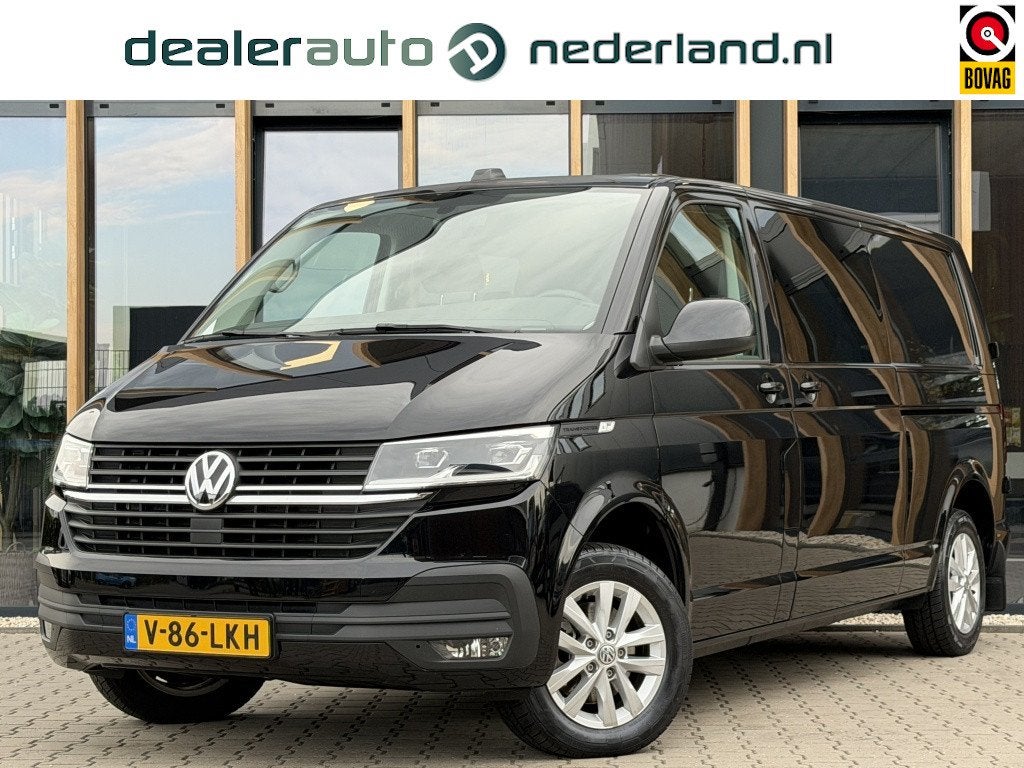 Volkswagen Transporter L2H1 Dubbel Cabine 2.0 TDI 150pk DSG, Auto's, Bestelauto's, Stof, Gebruikt, Euro 6, 4 cilinders