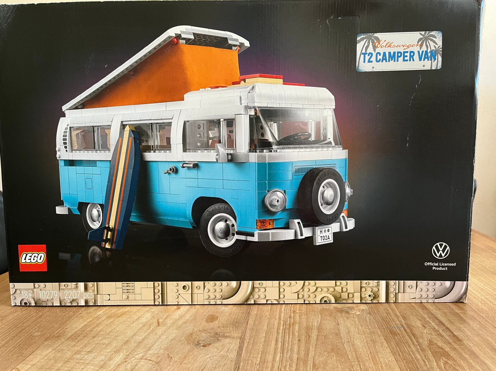Lego T2 camper van blauw, Kinderen en Baby's, Speelgoed | Duplo en Lego, Lego, Nieuw, Ophalen of Verzenden, Complete set