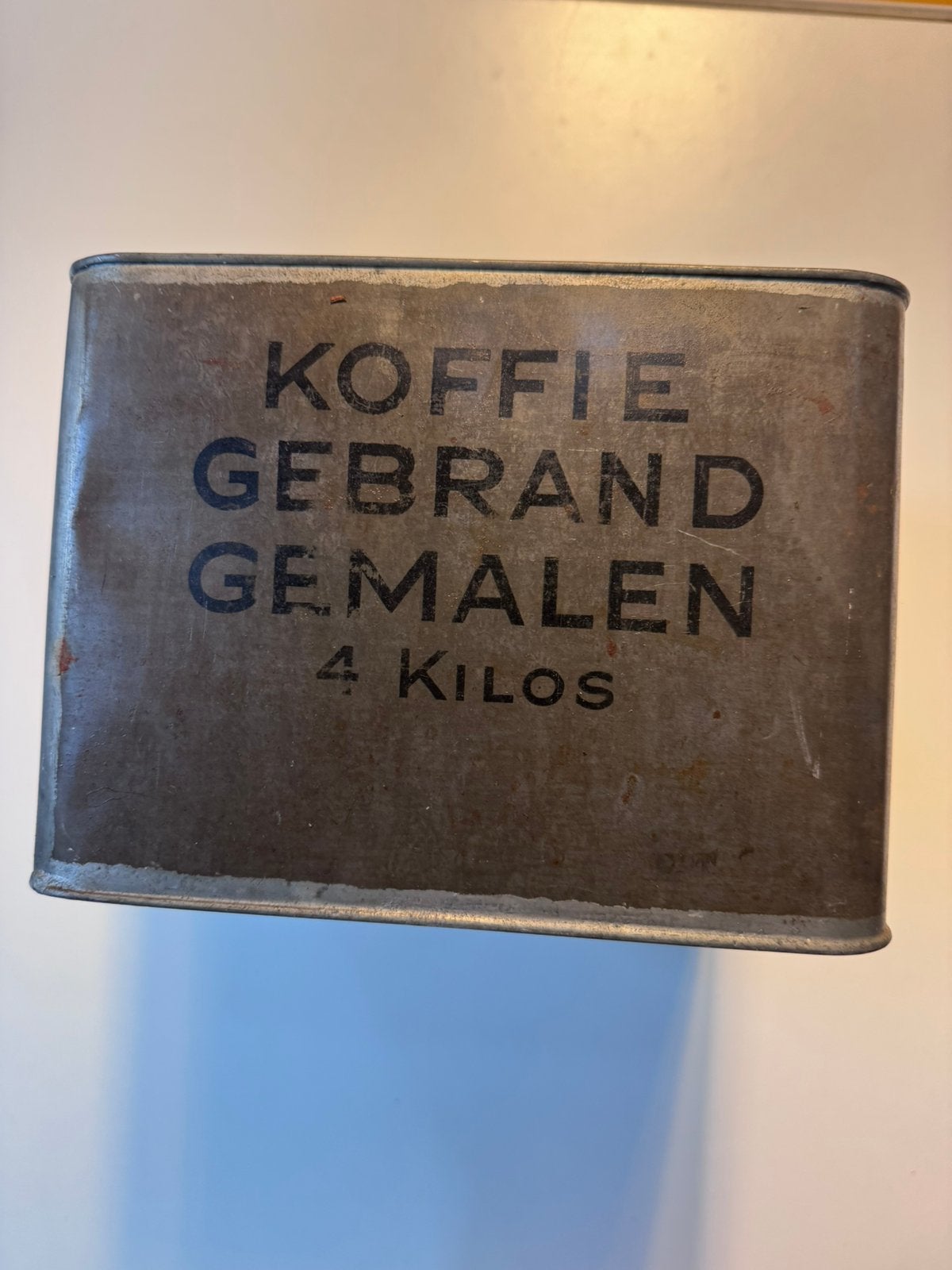 Vintage koffieblik leger ongeopend! Leger 2e wereldoorlog, Ophalen of Verzenden, Zo goed als nieuw, Overige