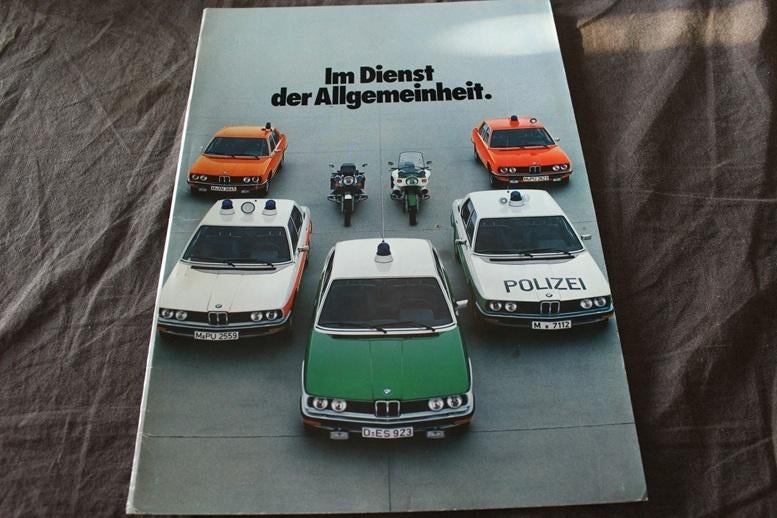 BMW im dienst der allgemeinheit Polizei R60 R75 R100 7 serie, Ophalen of Verzenden, BMW