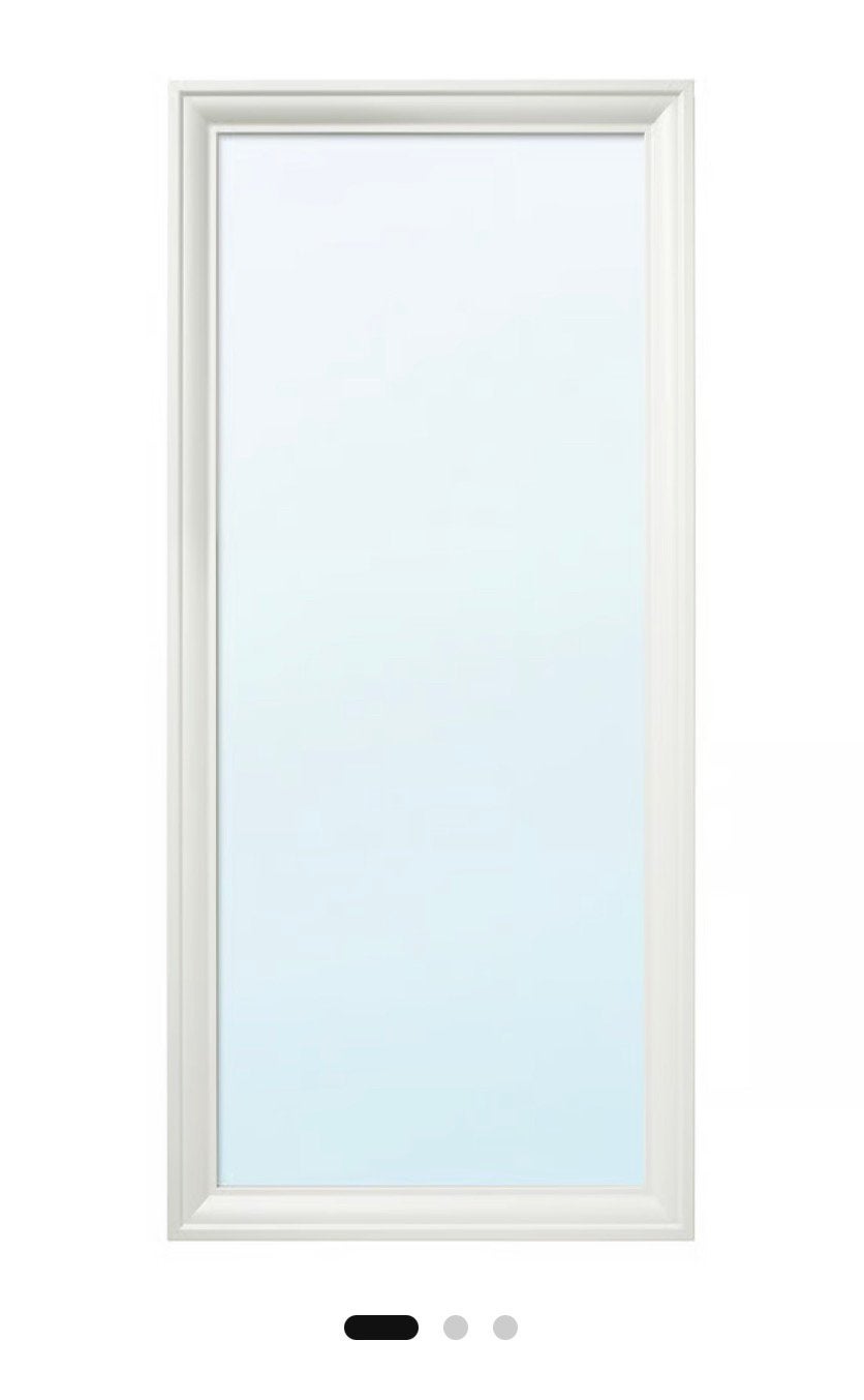 Spiegel IKEA, wit, 75x165 cm, Huis en Inrichting, Ophalen, Zo goed als nieuw, Minder dan 100 cm, Rechthoekig