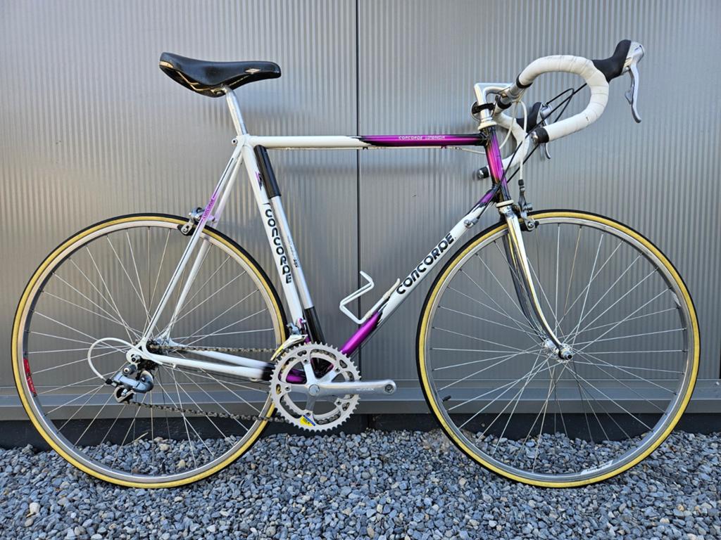 Concorde Lombardia stalen racefiets - Shimano 500EX - 62cm, 28 inch, Velgrem, Zo goed als nieuw, 61 tot 65 cm