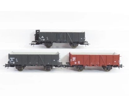 Roco 66055 set 3 NS open bakwagen (GTMK) tp. III - HO, Gelijkstroom, Ophalen of Verzenden, NS, Roco