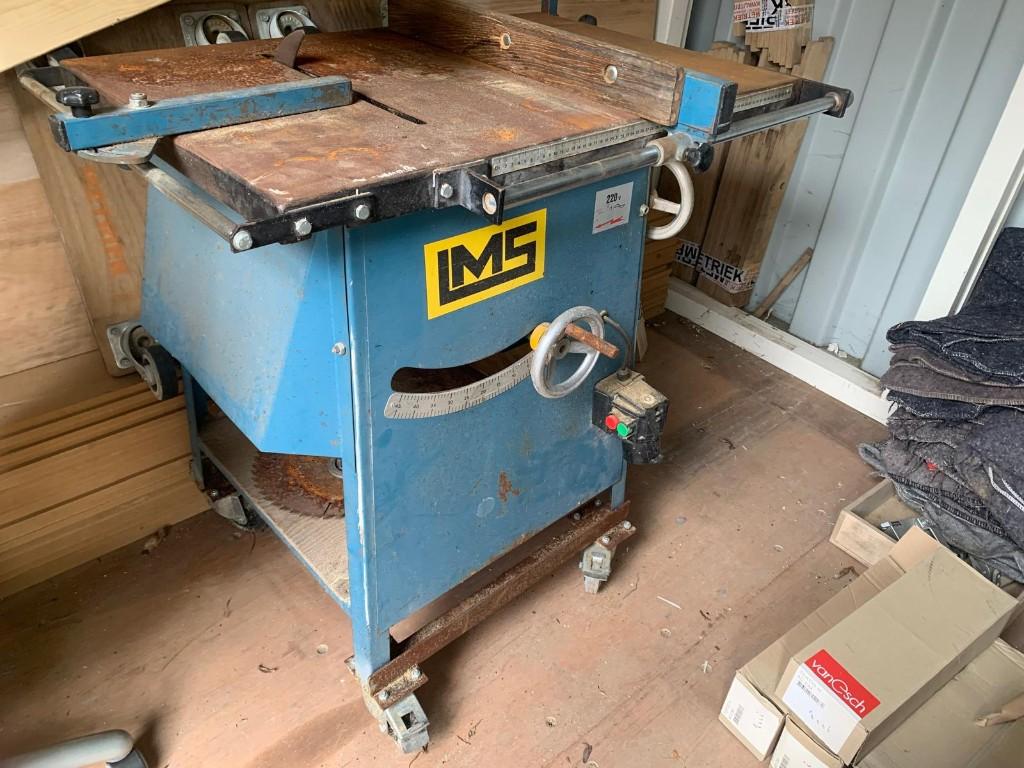 LMS zaagtafel, zaagmachine, Doe-het-zelf en Verbouw, Gereedschap | Zaagmachines, Ophalen, Gebruikt, Cirkelzaag, 30 tot 70 mm