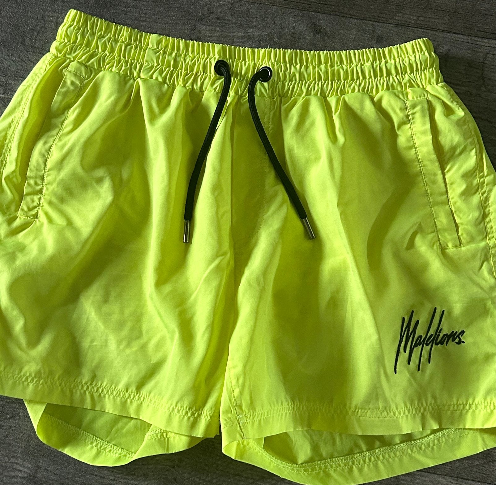 Malelions heren zwembroek neon geel, maat M, Kleding | Heren, Ophalen of Verzenden, Maat 48/50 (M), Geel