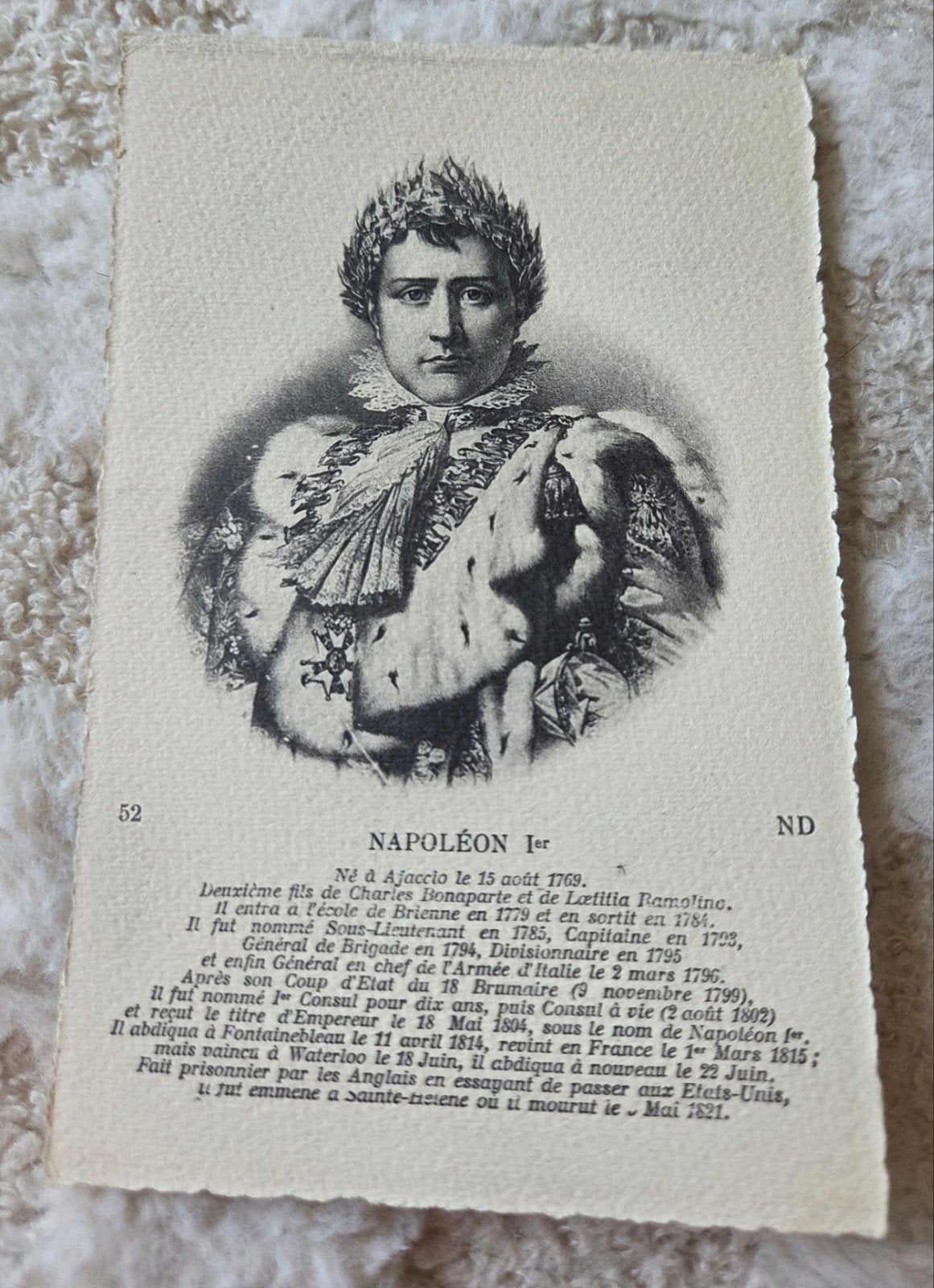 Napoleon I, Verzamelen, Ansichtkaarten | Themakaarten, Ongelopen, Voor 1920, Overige thema's, Verzenden