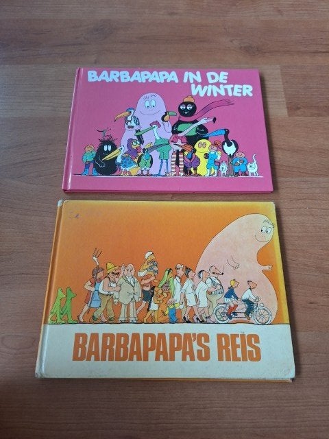 2 stuks Barbapapa boekjes uit 1971 en 1981., Gelezen, Non-fictie, Jongen of Meisje, Diverse auteurs