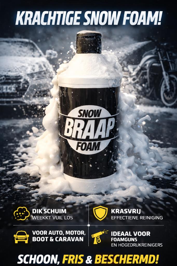 Braap snow foam 1Liter 20%Korting, Ophalen of Verzenden