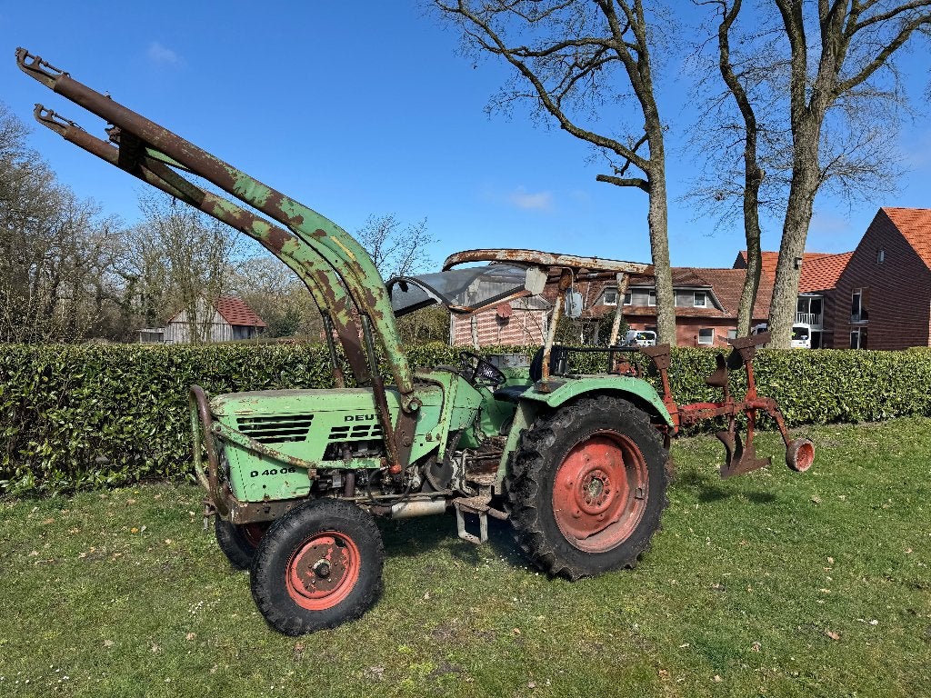 Deutz D4006 met voorlader en werktuigen, Ophalen, Gebruikt