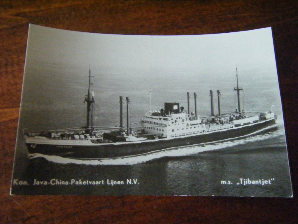 H42 - m.s. Tjibantjet - Kon.Java China Paketvaart Lijnen, Verzamelen, Ophalen of Verzenden, Kaart, Foto of Prent