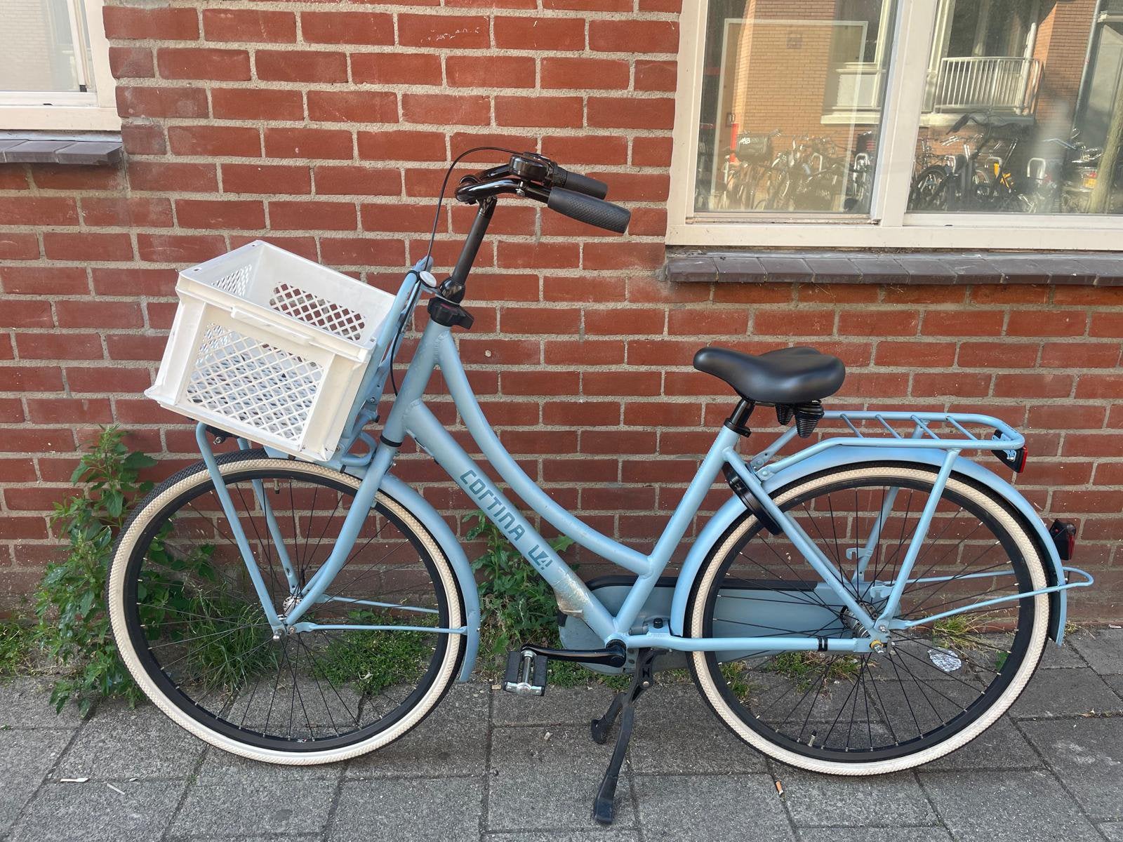 blauwe cortina, Fietsen en Brommers, Fietsen | Meisjes, Versnellingen, Zo goed als nieuw, Trommelrem, Ophalen