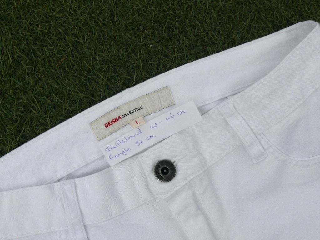 Geisha broek legging maat L als nieuw, Kleding | Dames, Maat 38/40 (M), Geisha, Wit, Ophalen of Verzenden