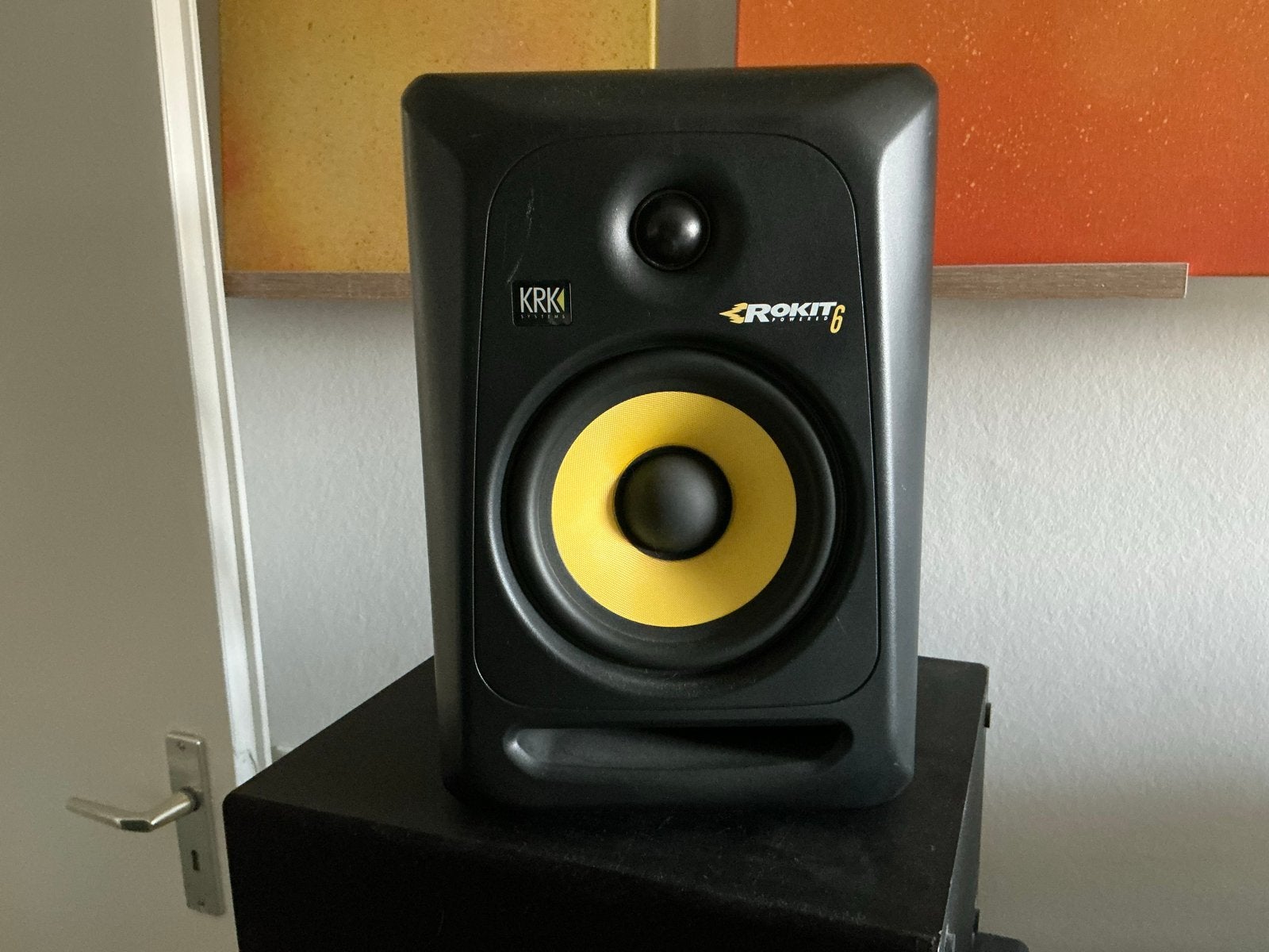 KRK Rokit 6 G2 Studiomonitor - Zwart/Geel, Ophalen, Studiomonitor, Niet werkend, KRK
