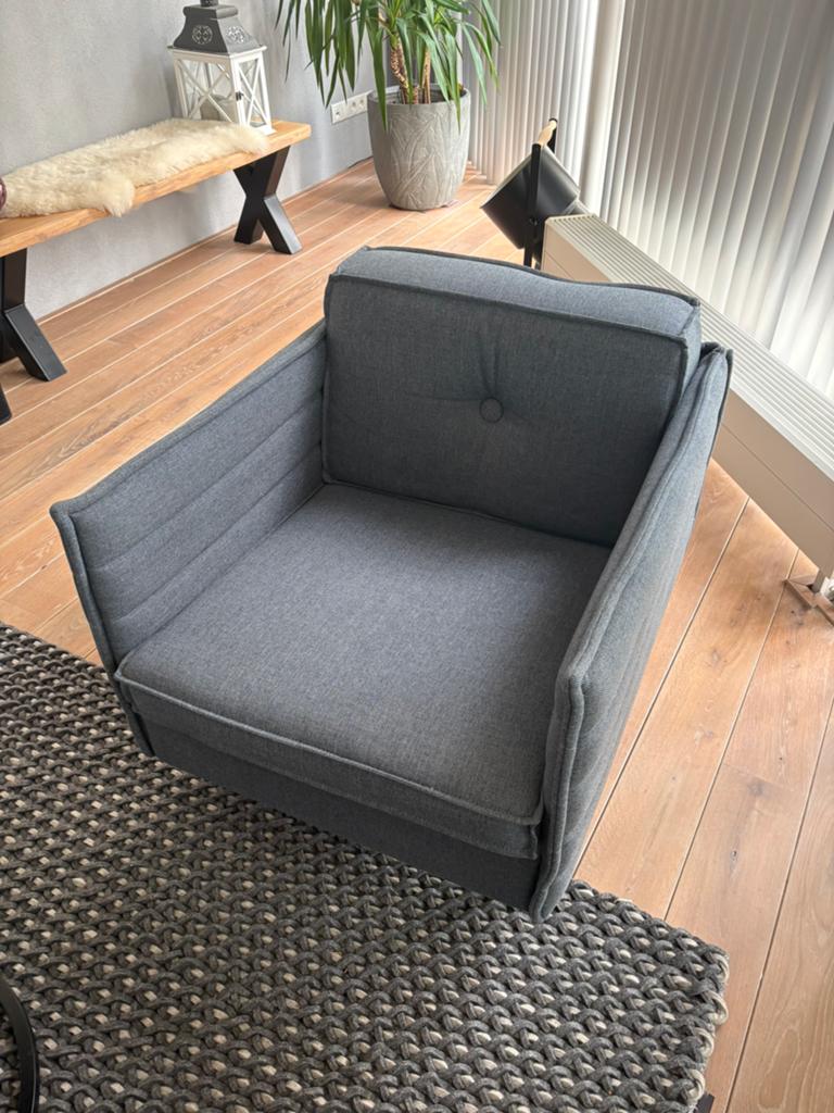 Zuiver Jaey fauteuil – design stoel – zeer nette staat, Ophalen, Zo goed als nieuw, Stof, 50 tot 75 cm