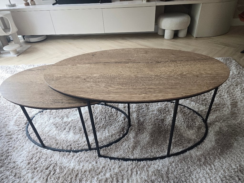 salontafeltjes, Huis en Inrichting, Tafels | Salontafels, Ophalen, 50 tot 100 cm, 50 tot 100 cm, Zo goed als nieuw