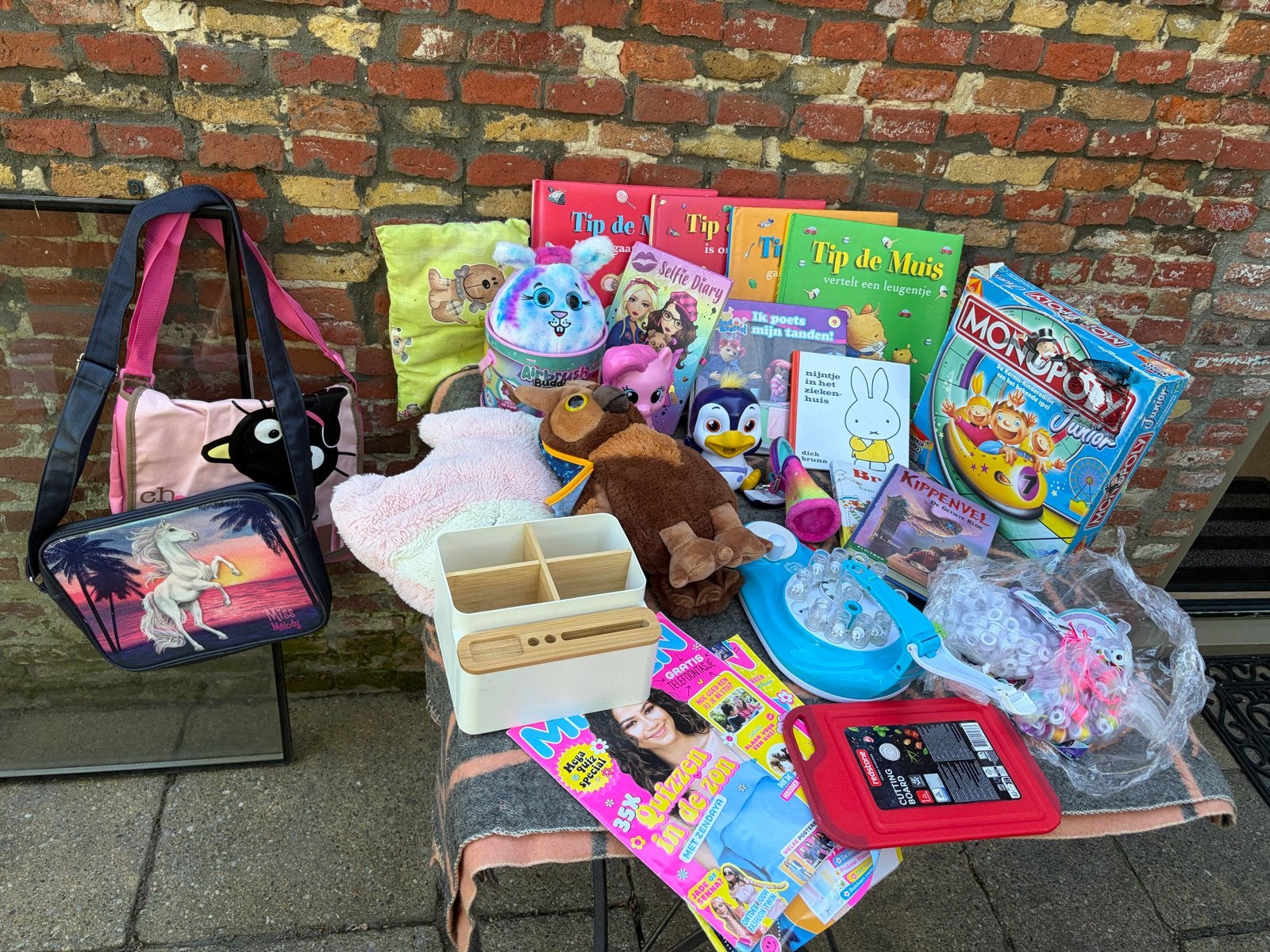 Grote doos vol rommelmarkt spullen, Diversen, Ophalen of Verzenden, Zo goed als nieuw