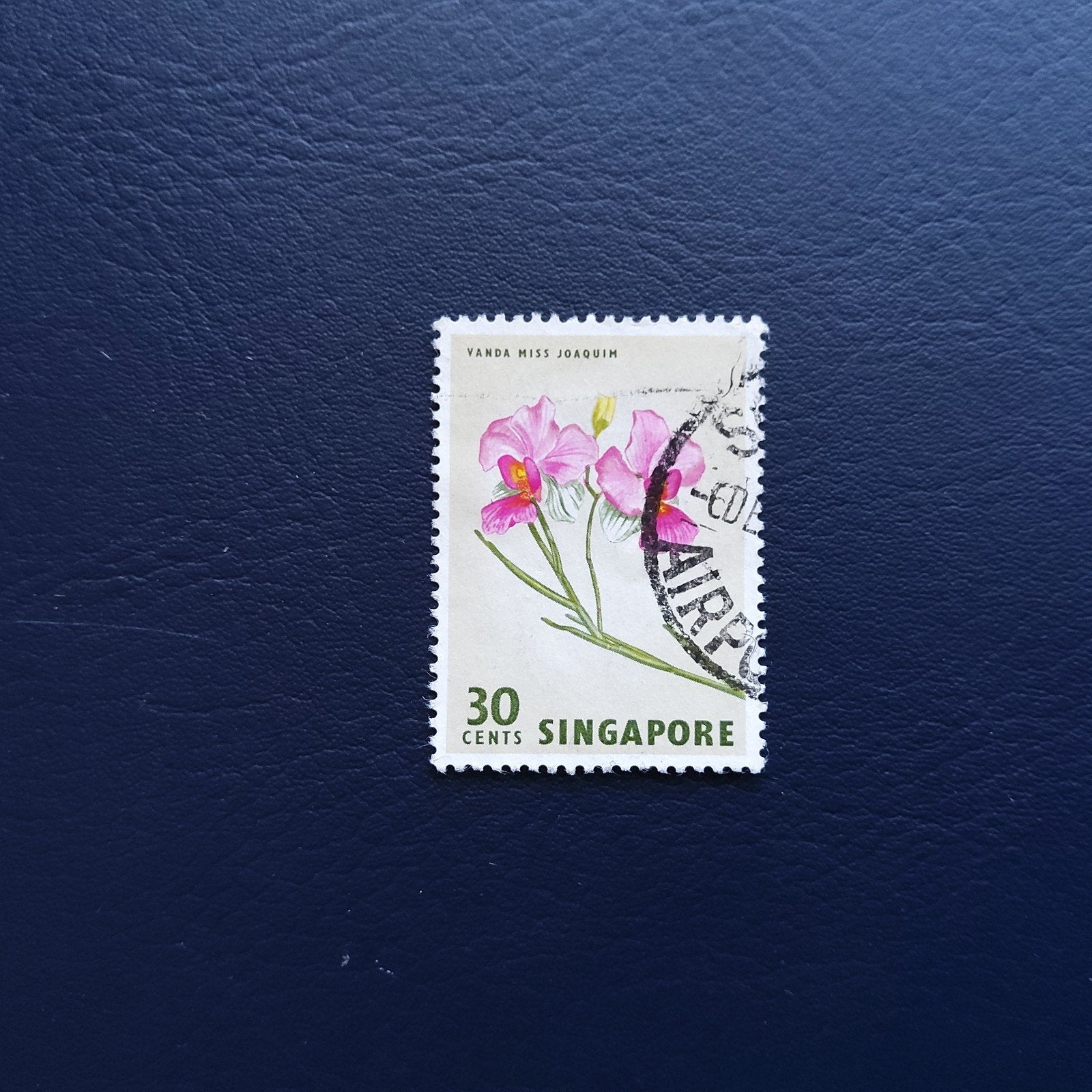 Zeldzame Singapore postzegel - Vanda Miss Joaquim 30 cent, Ophalen of Verzenden