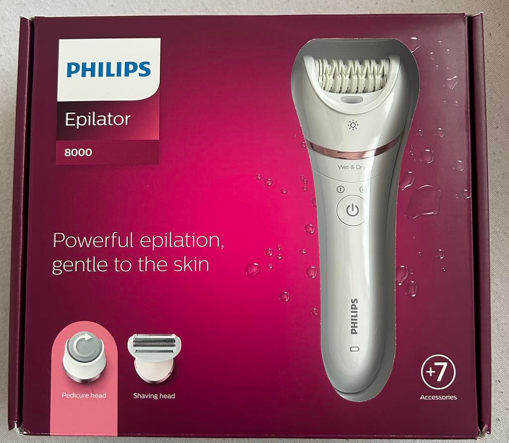 Philips Epilator Series 8000 Wet & Dry, Verzenden, Nieuw, Scheren en Epileren