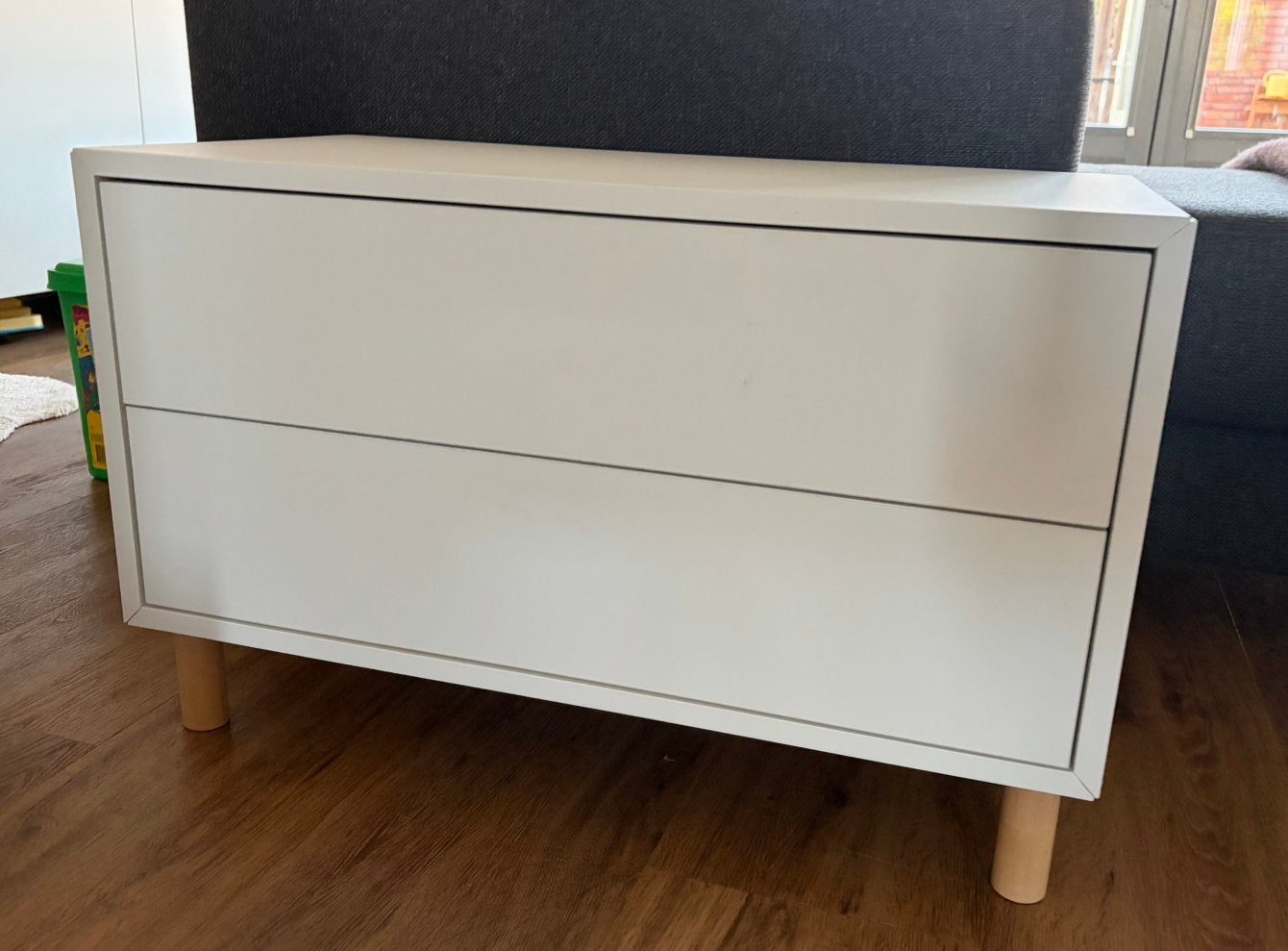 Eket ladekastje wit, Ophalen, Overige materialen, Minder dan 50 cm, 50 tot 100 cm