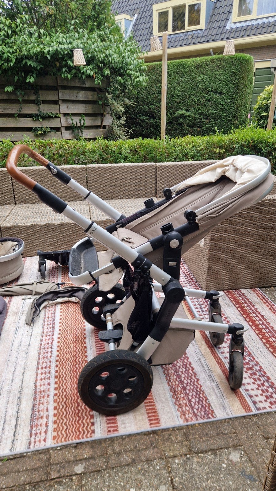 Complete Joolz kinderwagen met toebehoren, Gebruikt, Combiwagen, Verstelbare duwstang, Ophalen
