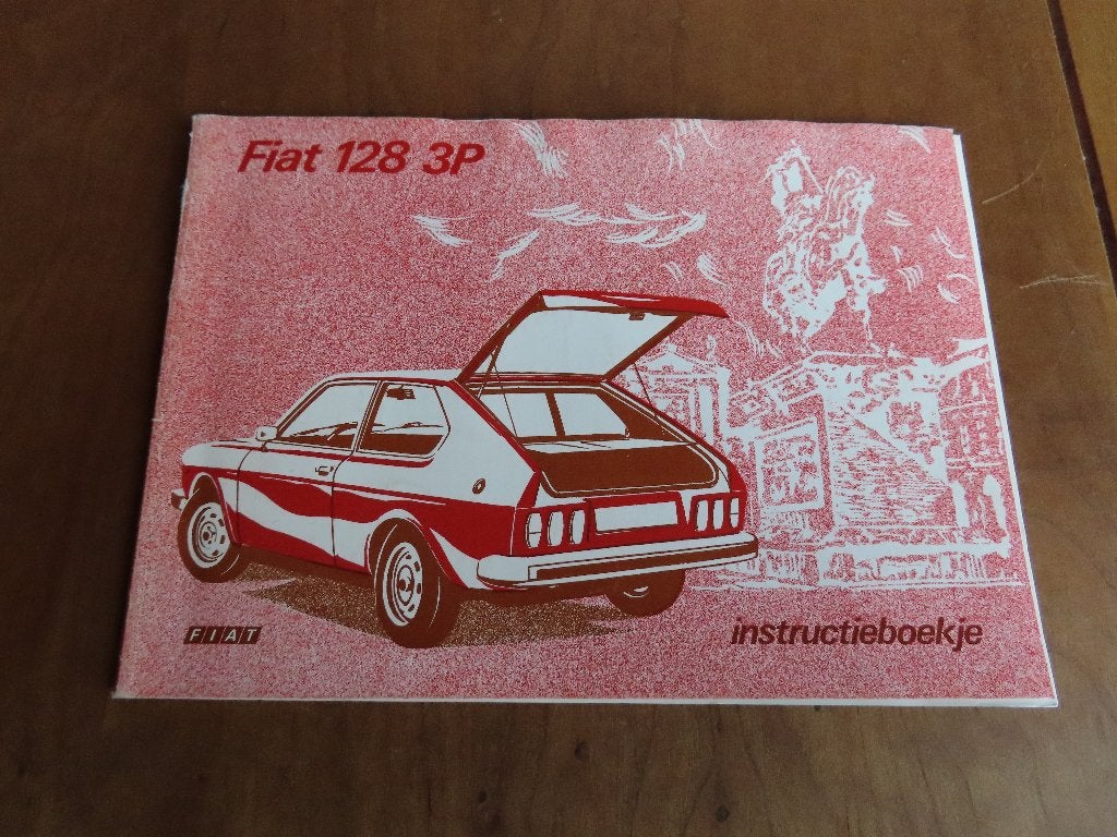 Instructieboek Fiat 128 3P 1975, zeer mooi!, Ophalen of Verzenden