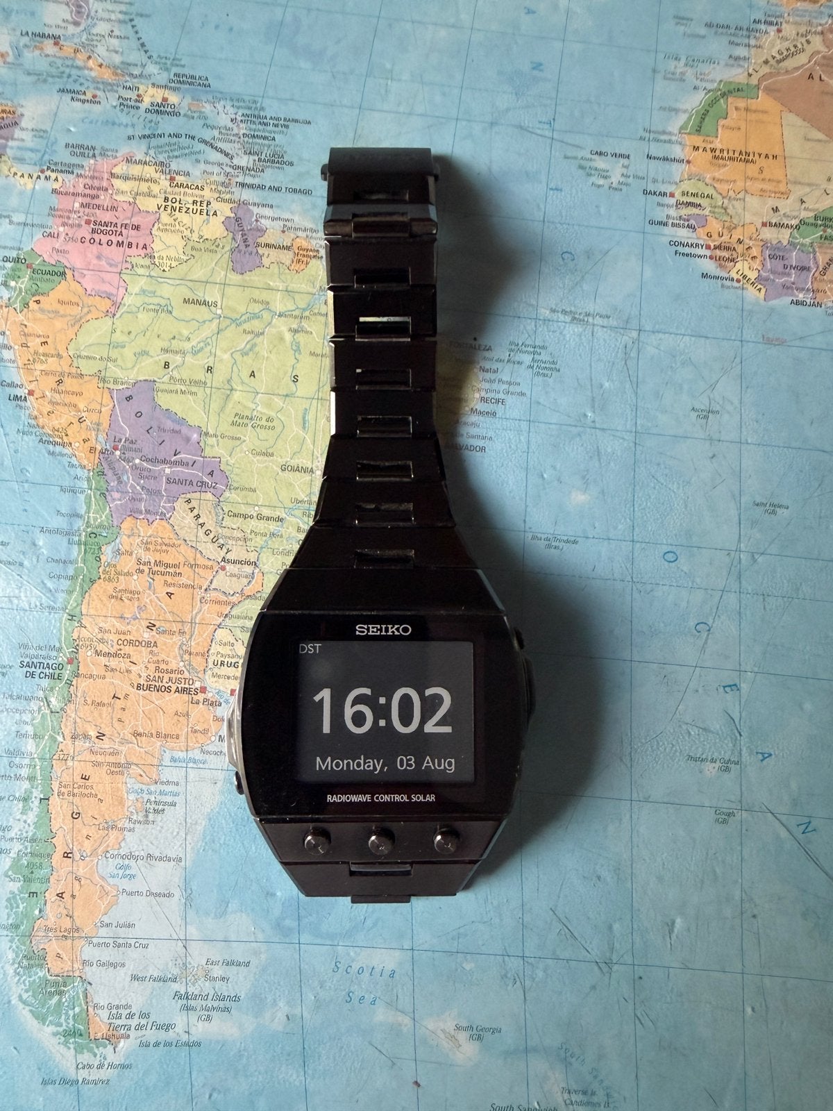 Seiko EPD SDGA003 wave, Ophalen of Verzenden, Zo goed als nieuw, Staal, Seiko