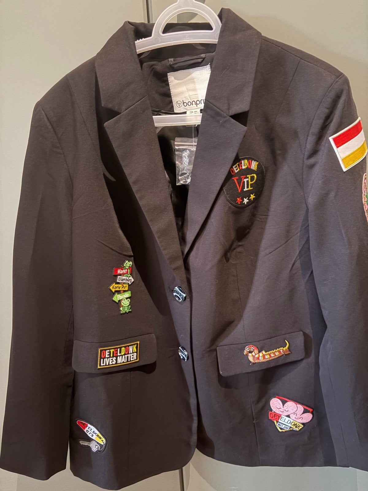 Dames Oeteldonk blazer maat 44 - Carnaval, Carnaval, Maat 42/44 (L), Nieuw, Ophalen of Verzenden