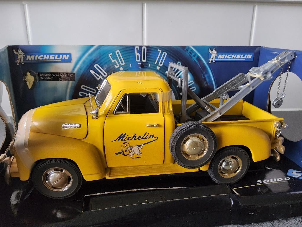 Michelin Chevrolet dépanneuse 1953., Ophalen of Verzenden, Gebruikt, Solido