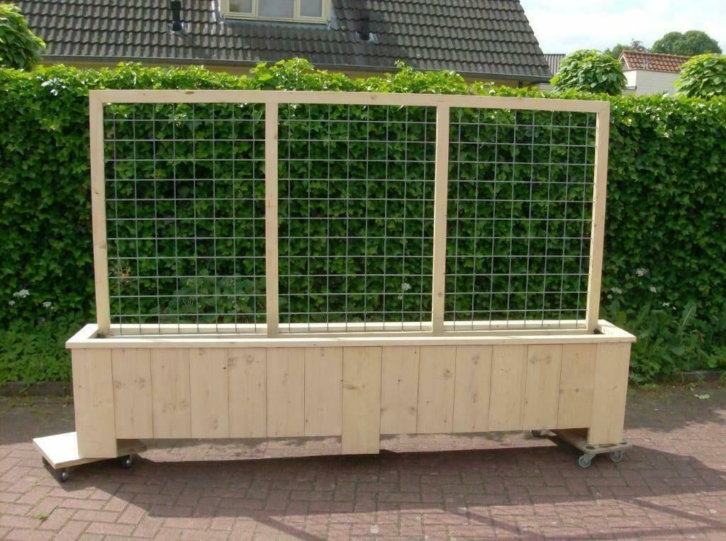 Bloembakken met windscherm | Terras scherm | Wind scherm, Tuin en Terras, 100 cm of meer, Verzenden, Nieuw, 60 cm of meer