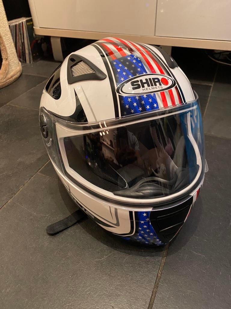 Shiro integraalhelm Stars and Stripes mt XS, Overige merken, XS, Dames, Ophalen of Verzenden
