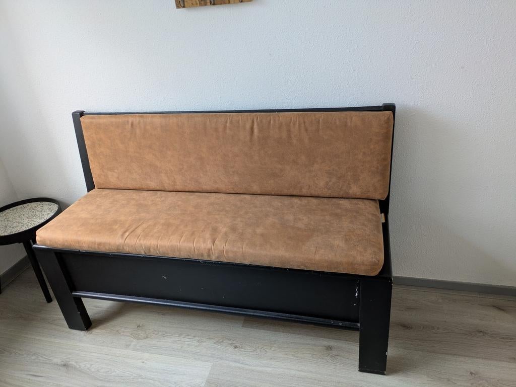 Klepbank met opbergruimte, Tuin en Terras, Tuinbanken, Ophalen, Gebruikt, Hout