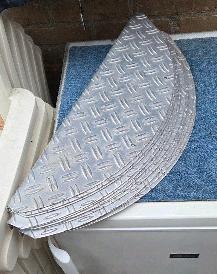 12x Aluminium Trapmatten - Antislip (17.5x60x2.5cm), Doe-het-zelf en Verbouw, Ladders en Trappen, Ophalen, Gebruikt, Trap, 4 meter of meer
