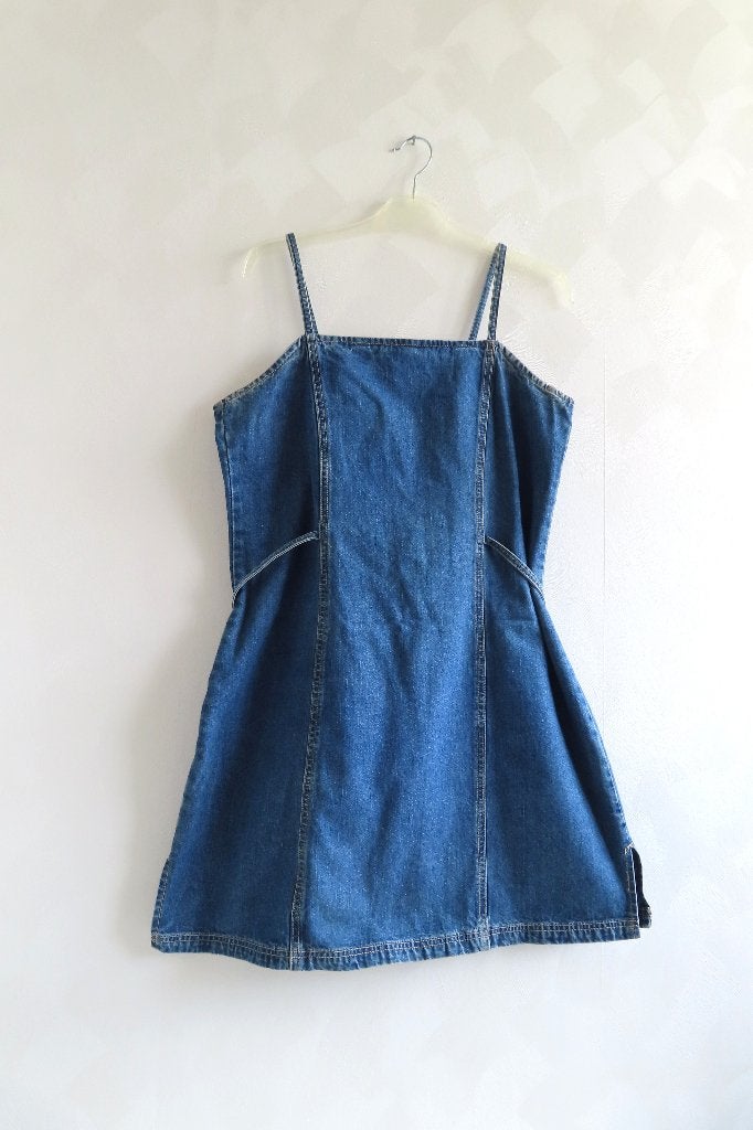 Spijkerjurk blauw maat 42 (4943), Kleding | Dames, Jurken, Blauw, Maat 42/44 (L), Ophalen of Verzenden, Zo goed als nieuw