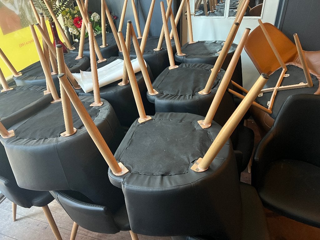 Tafels en stoelen, Ophalen, Gebruikt, Overige kleuren, Vijf, Zes of meer stoelen