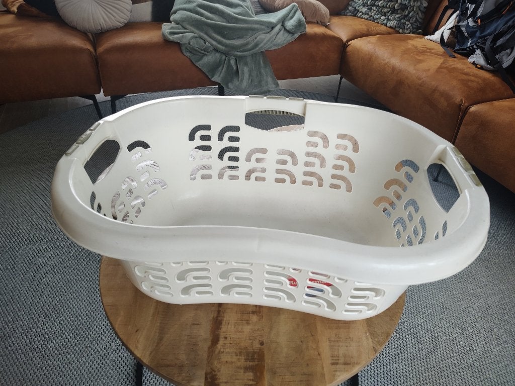Curver rubbermaid wasmand, Ophalen of Verzenden, Gebruikt, Wit