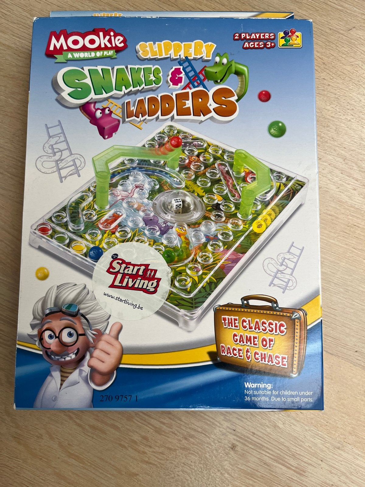 Nieuw in doos: Slippery Snakes & Ladders (Adders en Ladders), Drie of vier spelers, Ophalen of Verzenden, Nieuw