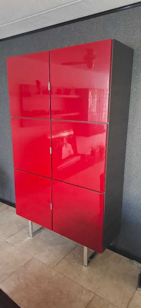 servieskast, Huis en Inrichting, Kasten | Buffetkasten, Ophalen, Gebruikt, 100 tot 150 cm, 200 cm of meer