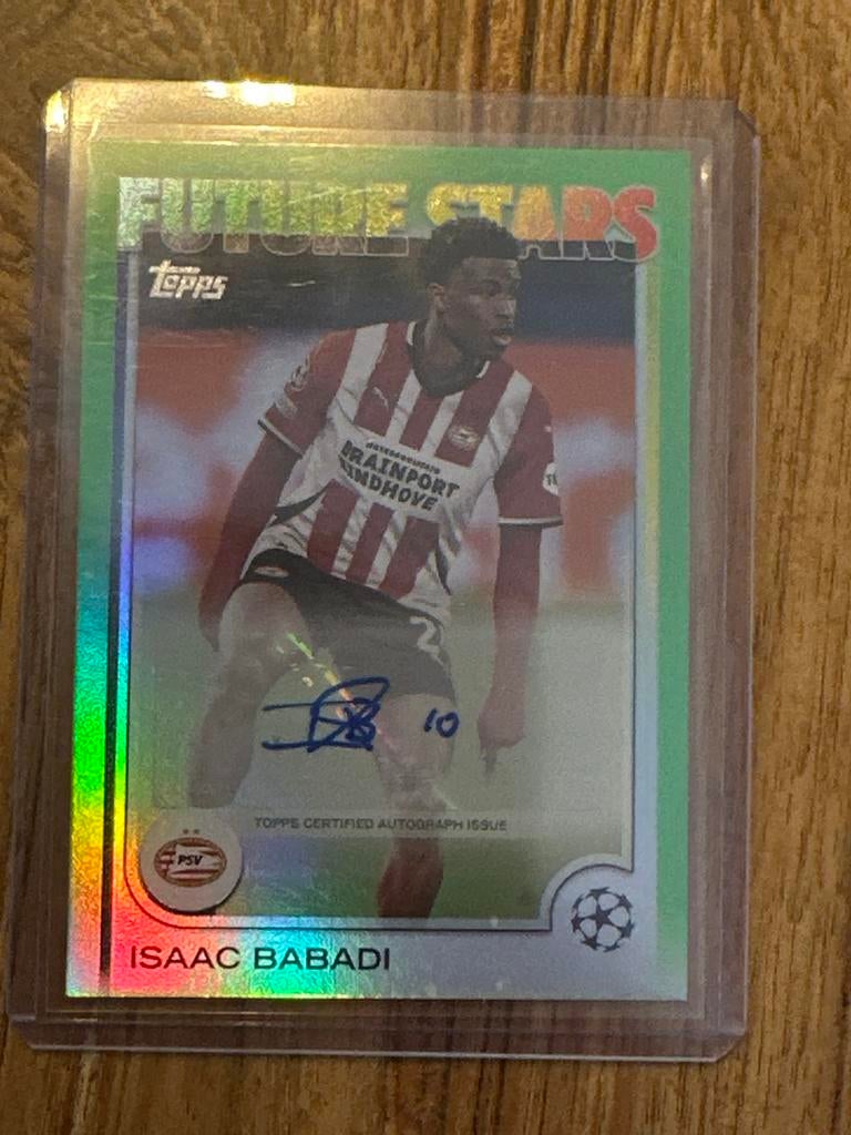 Isaac Babadi Topps Future Stars Autograph Card PSV 117/199, Ophalen of Verzenden, Zo goed als nieuw, PSV, Spelerskaart
