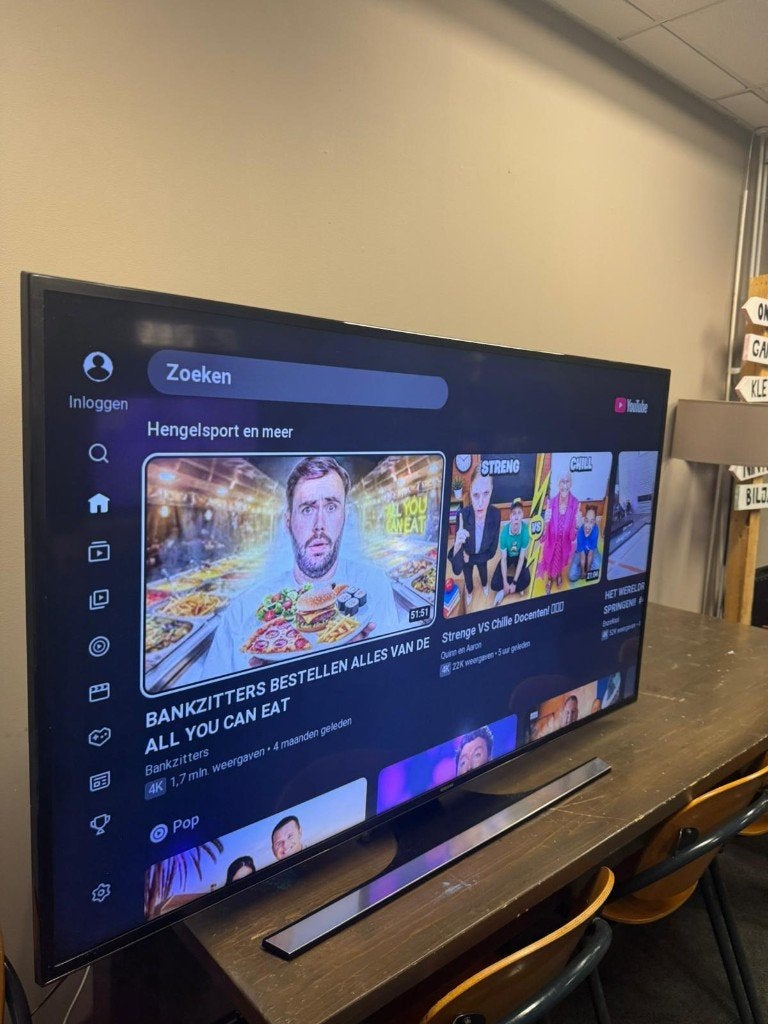 Samsung 55 inch 4K Smart TV, Ophalen, LED, 50 Hz, Zo goed als nieuw