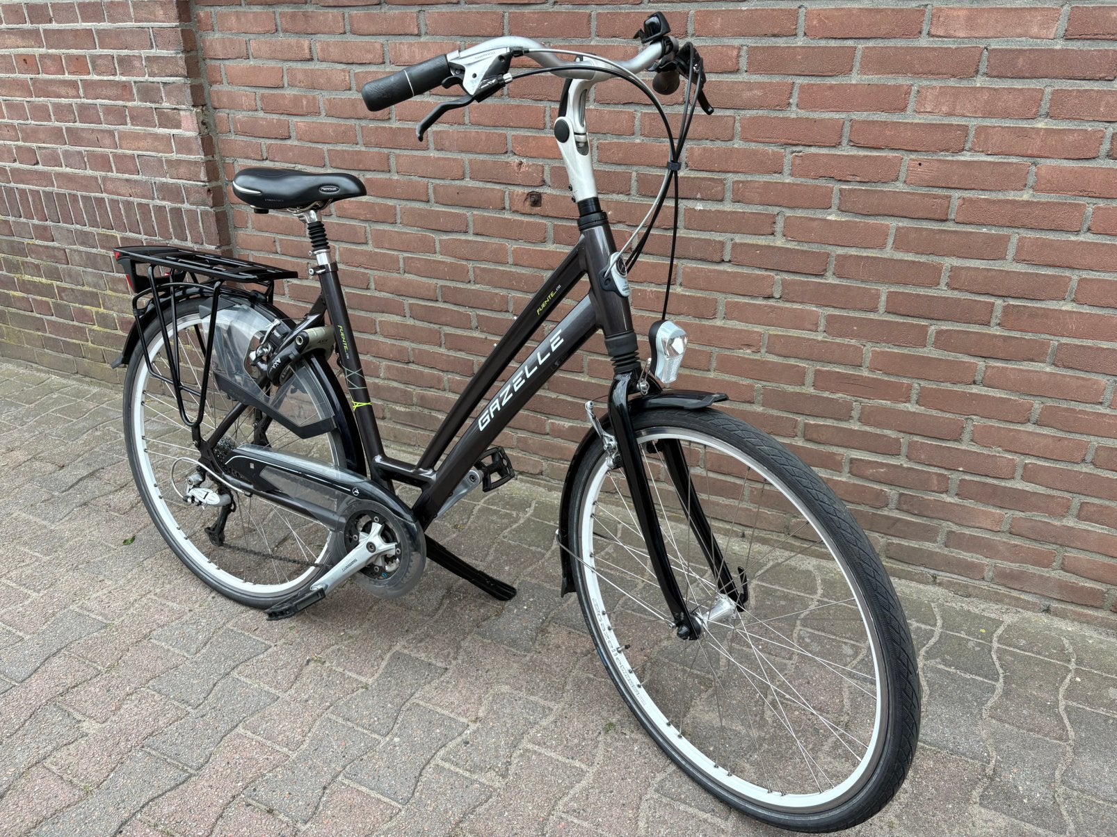 Te koop zeer mooie en goeie Gazelle Fuente Xtra damesfiets, Ophalen, 53 tot 56 cm, Velgrem, Zo goed als nieuw