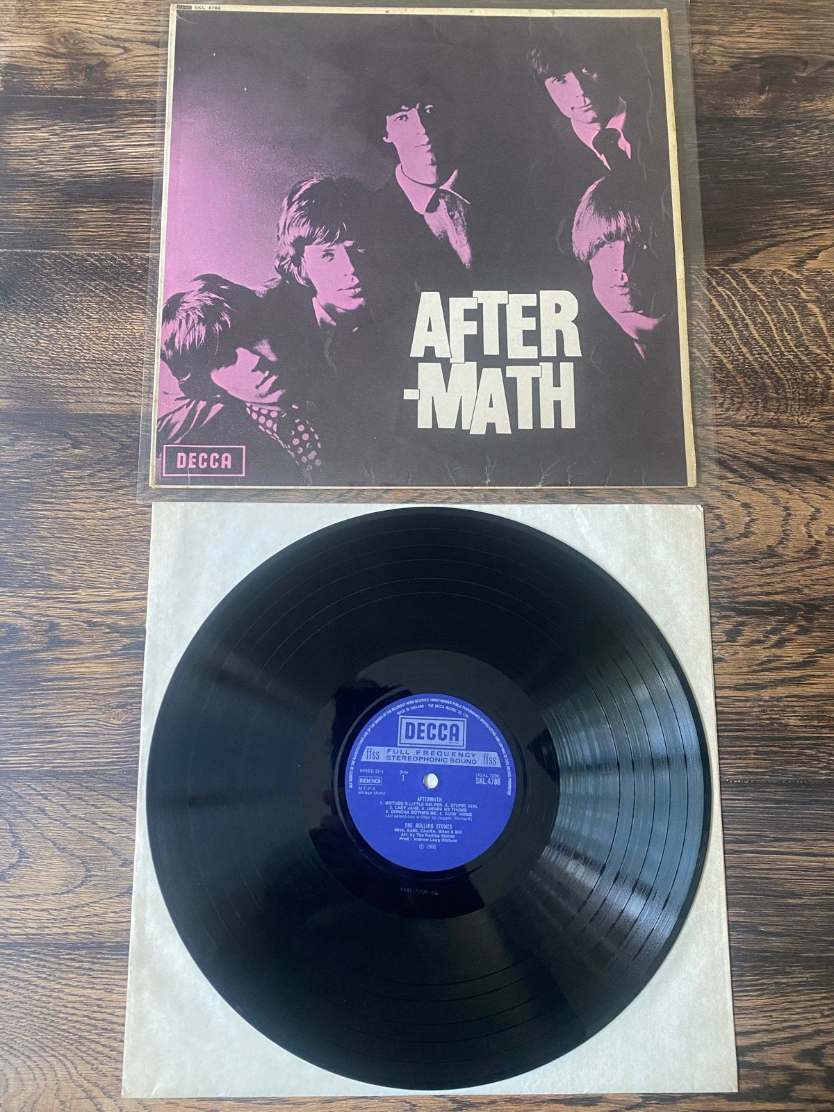 The Rolling Stones - Aftermath LP (1966) Decca SKL.4786, Ophalen, Gebruikt, 12 inch, 1960 - 1969